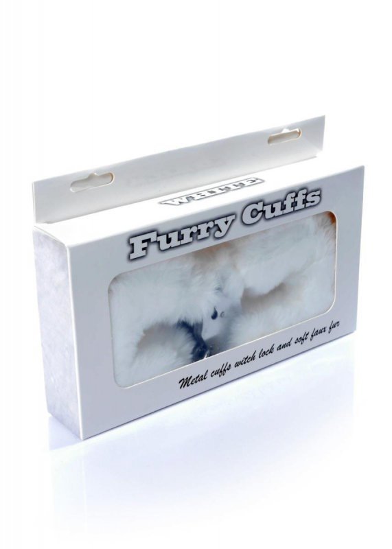 Kajdanki Fetish B - Series - Furry Cuffs White