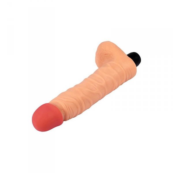Soft vibrator with testicles 21 cm – The Real Deal