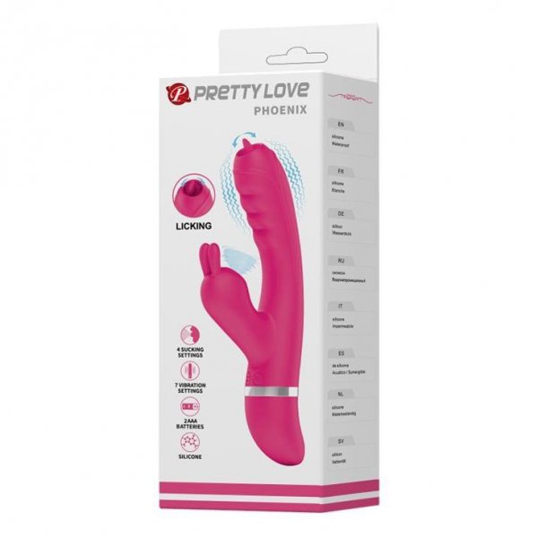 PRETTY LOVE -PHOENIX, 7 vibration functions 4 stimulation functions