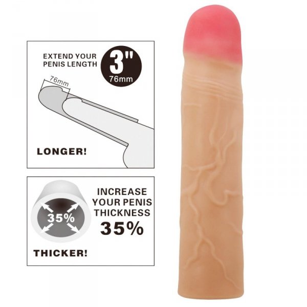 PRETTY LOVE - Kylian Flesh, Extend your penis lenghth 3&#039;&#039; (76mm)