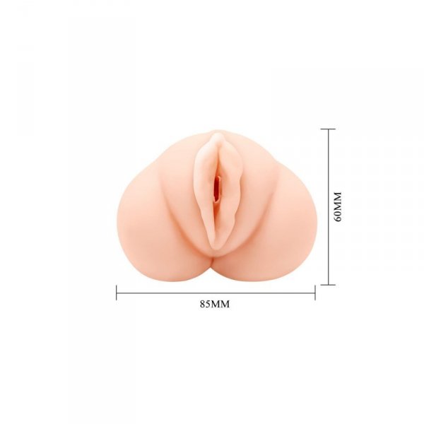 CRAZY BULL - Realistic Vagina Masturbator, Vibration Water lubricant, 3 AAA batteries