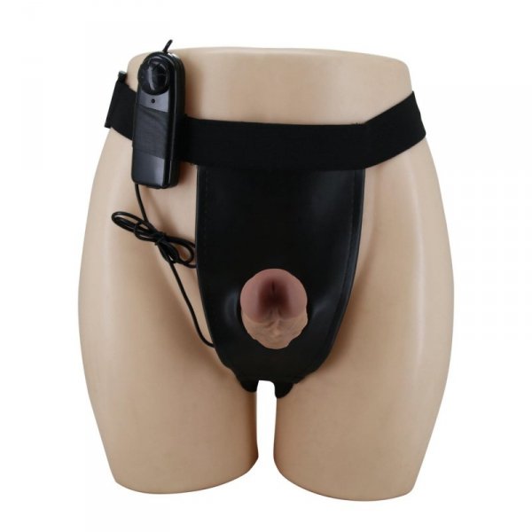 PRETTY LOVE - HARNESS BRIEFS- Draven Strap-On 6,8&#039;&#039; Dildo vibration