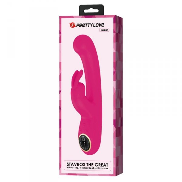 PRETTY LOVE - Lamar Pink, 10 vibration functions 9 speed levels