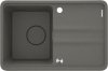 Deante Zlewozmywak granitowy MOMI 1-komorowy z ociekaczem 67x45 antracyt metalik