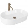 Umywalka ceramiczna nablatowa REA NADIA 60 WHITE MATT biała matowa