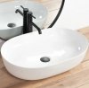 Umywalka ceramiczna nablatowa REA CLEO 61 WHITE biała