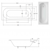 BESCO Wanna 150x75 Intrica SLIM + Syfon