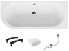 BESCO Wanna 180x80 Avita Slim Prawa + Syfon