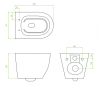 Zestaw stelaż podtynkowy Super Slim 35 Rimless Eco Box + Round Duo chrom + miska Desna