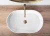 Umywalka ceramiczna nablatowa REA NADIA 60 WHITE MATT biała matowa