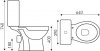 Kompakt WC KERRA Corner C-Clear Poziomy