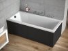 BESCO Wanna 120x70 Modern z czarną obudową  + Syfon czarny