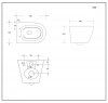Stelaż WC + Przycisk M578 + Miska WC wisząca bez kołnierza DESNA + deska duroplast wolnoopadająca SLIM