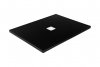 Brodzik mineralny prostokątny Nox Ultraslim czarny 140x90