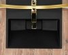 Umywalka konglomeratowa nablatowa REA GOYA BLACK MAT 50CM
