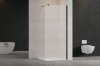Invena ścianka walk-in ryflowana 100x200 kabina szyba szkło 8 mm hartowane