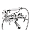 Bateria wannowa z zestawem natryskowym Invena ROMA chrom
