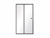 Drzwi prysznicowe przesuwne Duo Slide czarny mat 140x195 