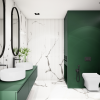 Bateria umywalkowa jednouchwytowa wysoka GLAMOUR czarna 