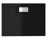 Brodzik prostokątny Vegar Czarny 120x100x1,5x4,5 cm posadzkowy