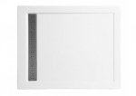 Brodzik prostokątny West 120x80x3x5,5 posadzkowy z rusztem