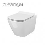 SET B220 Miska wisząca CITY SQUARE bezrantowa z deską Slim wolnoopadającą 