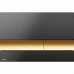 Przycisk czarny/złoty M1728-5