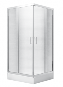 Kabina prysznicowa kwadratowa Modern 165 niska 80x80 cm transparentna 