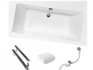 BESCO Wanna 150x90 Infinity Prawa + Syfon