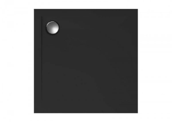 Kabina kwadratowa transparentna FUNKIA BLACK 90x90 + brodzik z syfonem czarny KYC_N41K^00377^A49BLACK