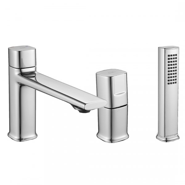 Bateria wannowa stojąca 3-otworowa LAVEO Tores chrom