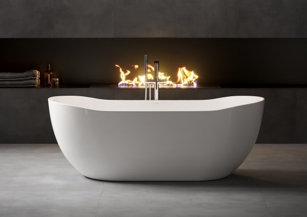 Wanna wolnostojąca owalna Inverto by Cersanit SPA 180x80 syfon chrom