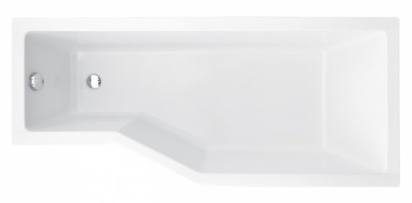 BESCO Wanna 170x75 Integra Prawa + Parawan 2-skrzydłowy + Syfon