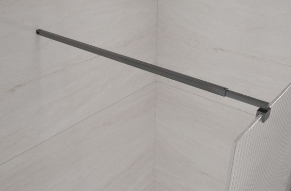 Invena ścianka walk-in ryflowana 80x200 kabina szyba szkło 8 mm hartowane