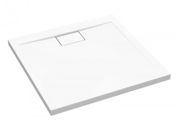 Brodzik kwadratowy Vegar Biały 90x90x1,5x4,5 cm posadzkowy