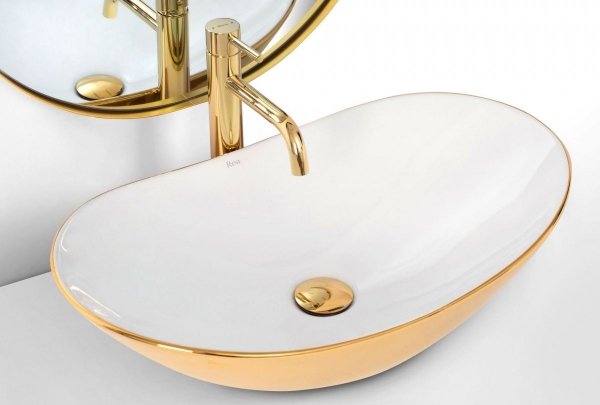  Umywalka ceramiczna nablatowa Royal 60 White Gold  