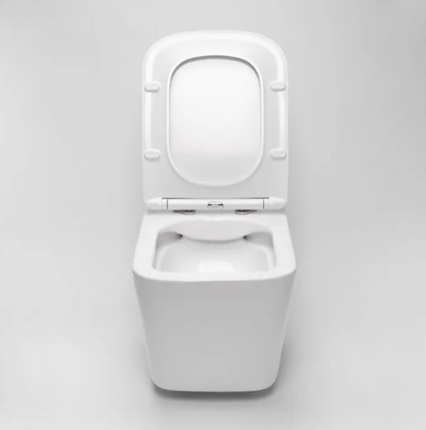 MISA WC podwieszana z deską REA RAUL bezkołnierzowa RIMLESS biała