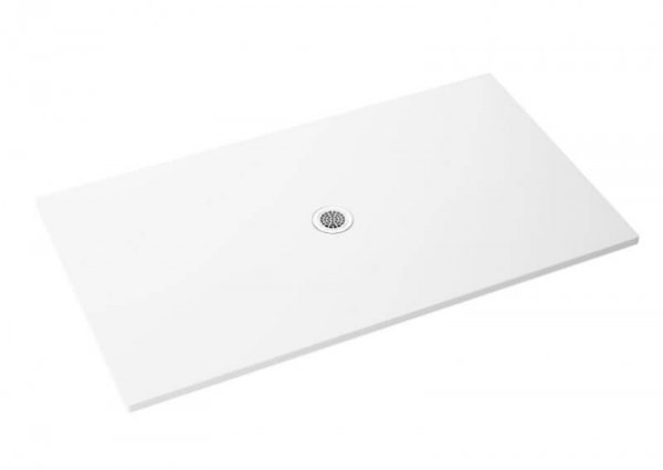 Brodzik prostokątny Fresco Biały 90x80x1,3x2,5 cm posadzkowy połysk