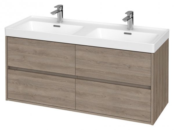 Umywalka ceramiczna podwójna meblowa Crea 120 cm
