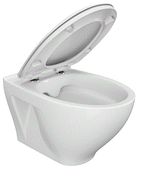 Miska WC zawieszana MODUO CleanOn deska duroplast K701-147