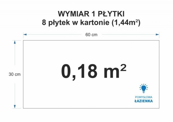 Płytka ścienna WALL WHITE SATINE 30x60 cm 