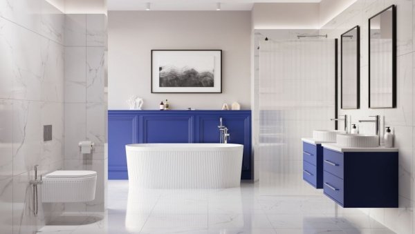 Invena ścianka walk-in ryflowana 110x200 kabina szyba szkło 8 mm hartowane