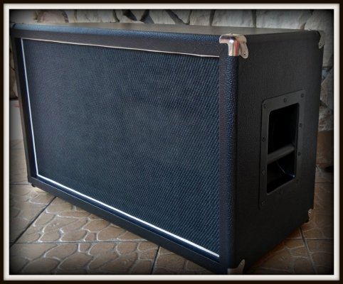GOTOWA Obudowa do Kolumny 2x12&quot; TOPOLA WŁOSKA BLACK