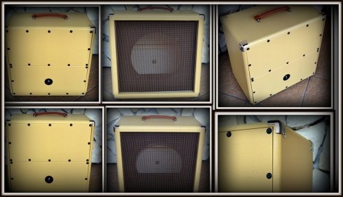 Obudowa Kolumny 1x12&quot; BRZOZA  ELEGANCE CREAM OXBLOOD 