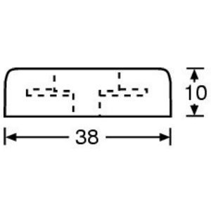  Nóżka gumowa 38x15mm Adam Hall 4907