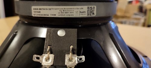  Eminence Beta -10&quot; 250 W 32 Ohms, OEM x 2 