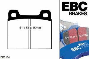 Klocki hamulcowe EBC Bluestuff przód AUDI Coupe 100S 1.9 Manual 69-72