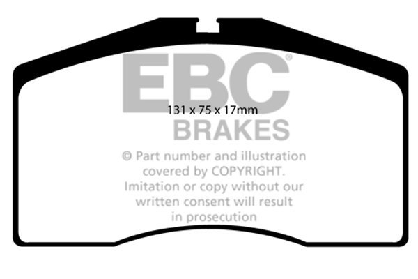 Klocki hamulcowe EBC Redstuff przód PORSCHE 911 (993) 3.8 Carrera RS 95-97