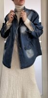 Jeansowa Kurtka Katana Blue Casual Oversize