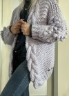 Sweter Splot Handmade Lila